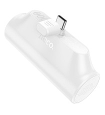 Power bank compatto Hoco J147 bianco con connettore type-c integrato 3000mAh 2A ricarica rapida, piccolo e tascabile 88gr usb-c Power bank compatto Hoco J147 bianco con connettore type-c integrato 3000mAh 2A ricarica rapida, piccolo e tascabile 88gr usb-c