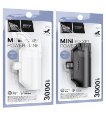 Power bank compatto Hoco J147 nero con connettore type-c integrato 3000mAh 2A ricarica rapida, piccolo e tascabile 88gr usb-c Power bank compatto Hoco J147 nero con connettore type-c integrato 3000mAh 2A ricarica rapida, piccolo e tascabile 88gr usb-c