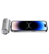Power bank compatto Veger W0573 silver glitterato con connettore type-c integrato 5000mAh PD QC3.0 2.4A 12W usb-c ricarica fast Power bank compatto Veger W0573 silver glitterato con connettore type-c integrato 5000mAh PD QC3.0 2.4A 12W usb-c ricarica fast