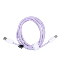 Cavo di ricarica da USB-C a type-c usb-c C263 viola 1,5mt PD QC3.0 3A 60W ricarica e dati supporta Power Delivery 60W Charge 3.0