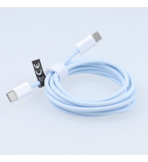 Cavo di ricarica da USB-C a type-c usb-c C263 blu 1,5mt PD QC3.0 3A 60W ricarica e dati supporta Power Delivery 60W Charge 3.0 Cavo di ricarica da USB-C a type-c usb-c C263 blu 1,5mt PD QC3.0 3A 60W ricarica e dati supporta Power Delivery 60W Charge 3.0