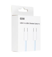 Cavo di ricarica da USB-C a type-c usb-c C263 blu 1mt PD QC3.0 3A 60W ricarica e dati supporta Power Delivery 60W Charge 3.0 Cavo di ricarica da USB-C a type-c usb-c C263 blu 1mt PD QC3.0 3A 60W ricarica e dati supporta Power Delivery 60W Charge 3.0