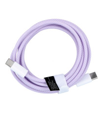Cavo di ricarica da USB-C a type-c usb-c C263 viola 2mt PD QC3.0 3A 60W ricarica e dati supporta Power Delivery 60W Charge 3.0 Cavo di ricarica da USB-C a type-c usb-c C263 viola 2mt PD QC3.0 3A 60W ricarica e dati supporta Power Delivery 60W Charge 3.0