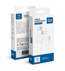 Auricolari Blue Star PA-E67 bianco con microfono Jack 3,5 mm cuffie stereo di alta qualità in-ear - cavo 120cm suono nitido Auricolari Blue Star PA-E67 bianco con microfono Jack 3,5 mm cuffie stereo di alta qualità in-ear - cavo 120cm suono nitido