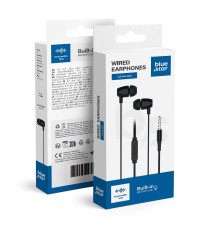 Auricolari Blue Star PA-E67 nero con microfono Jack 3,5 mm cuffie stereo di alta qualità in-ear - cavo 120cm suono nitido Auricolari Blue Star PA-E67 nero con microfono Jack 3,5 mm cuffie stereo di alta qualità in-ear - cavo 120cm suono nitido