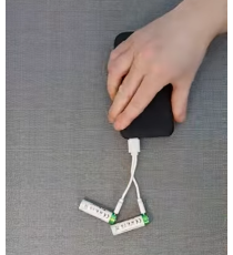 Batterie ricaricabili con presa type-c Tcbest 4pz stilo R6 (AA) 950 mAh cavo usb-a con 2 type-C,basta un cavo per ricaricarle