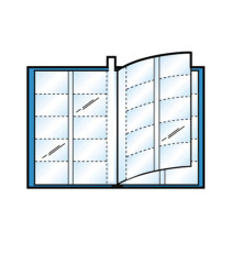 Porta biglietti da visita Asso Card - 21 x 29,7 cm - 10 buste con 10 tasche ciascuna - blu - Sei Rota Porta biglietti da visita Asso Card - 21 x 29,7 cm - 10 buste con 10 tasche ciascuna - blu - Sei Rota