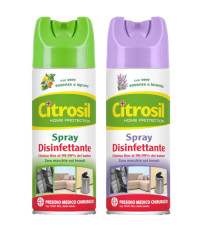 Spray disinfettante - virucida - lavanda e agrumi - 300 ml - Citrosil Spray disinfettante - virucida - lavanda e agrumi - 300 ml - Citrosil