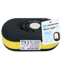 Torcia da lavoro Aigostar 3W 160 lumen 6500K luce fredda, a batteria Illuminazione anteriore e superiore, con gancio e calamita Torcia da lavoro Aigostar 3W 160 lumen 6500K luce fredda, a batteria Illuminazione anteriore e superiore, con gancio e calamita