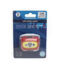 Torcia lampada da testa led frontale ricarica type-c Aigostar 3.5w 350 lumen 6500k luce fredda,sensore movimento on/off,75mt Torcia lampada da testa led frontale ricarica type-c Aigostar 3.5w 350 lumen 6500k luce fredda,sensore movimento on/off,75mt