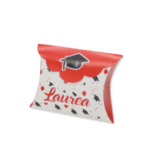 Scatolina portaconfetti - Laurea - carta - 10 x 8 x 3 cm - Big Party - conf.25 pezzi