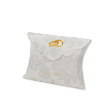 Scatolina portaconfetti - sposi - carta - 10 x 8 x 3 cm - Big Party - conf.25 pezzi Scatolina portaconfetti - sposi - carta - 10 x 8 x 3 cm - Big Party - conf.25 pezzi