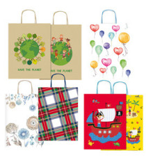 Shoppers - con manici - 16 x 21 x 8cm - fantasie assortite - Rex Sadoch Shoppers - con manici - 16 x 21 x 8cm - fantasie assortite - Rex Sadoch