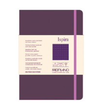 Taccuino Ispira - con elastico - copertina flessibile - A5 - 96 fogli - puntinato - viola - Fabriano Taccuino Ispira - con elastico - copertina flessibile - A5 - 96 fogli - puntinato - viola - Fabriano