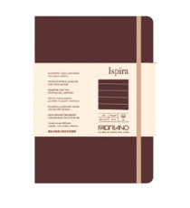 Taccuino Ispira - con elastico - copertina flessibile - A5 - 96 fogli - righe - marrone - Fabriano Taccuino Ispira - con elastico - copertina flessibile - A5 - 96 fogli - righe - marrone - Fabriano