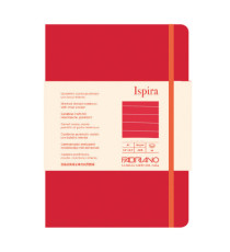 Taccuino Ispira - con elastico - copertina flessibile - A5 - 96 fogli - righe - rosso - Fabriano Taccuino Ispira - con elastico - copertina flessibile - A5 - 96 fogli - righe - rosso - Fabriano