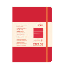 Taccuino Ispira - con elastico - copertina flessibile - A5 - 96 fogli - righe - rosso - Fabriano Taccuino Ispira - con elastico - copertina flessibile - A5 - 96 fogli - righe - rosso - Fabriano