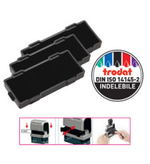 Tamponi 6/9512 - nero - Trodat - blister 3 pezzi Tamponi 6/9512 - nero - Trodat - blister 3 pezzi