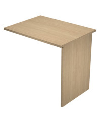Allungo reversibile dx/sx per scrivanie Easy - 80 x 60 cm - con fianchi pannello - rovere Allungo reversibile dx/sx per scrivanie Easy - 80 x 60 cm - con fianchi pannello - rovere