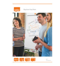 Blocco per lavagna - 20 fogli - 67 x 97 x 0,3 cm - bianco - Nobo