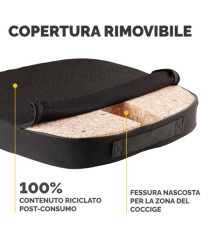 Cuscino Breyta Comfort - 6 x 43 x 43 cm - in tessuto - nero - Fellowes Cuscino Breyta Comfort - 6 x 43 x 43 cm - in tessuto - nero - Fellowes