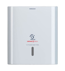 Dispenser antibatterico Defend Tech - per asciugamani piegati a C/V - Papernet Dispenser antibatterico Defend Tech - per asciugamani piegati a C/V - Papernet