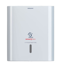 Dispenser antibatterico Defend Tech - per asciugamani piegati a C/V - Papernet Dispenser antibatterico Defend Tech - per asciugamani piegati a C/V - Papernet