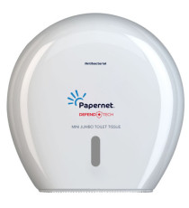 Dispenser antibatterico Defend Tech - per carta igienica Mini Jumbo - Papernet Dispenser antibatterico Defend Tech - per carta igienica Mini Jumbo - Papernet