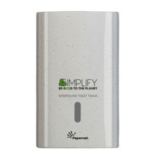 Distributore carta igenica interfogliata Simplify - 16,5 x 13,5 x 26,5 cm - white wood - Papernet Distributore carta igenica interfogliata Simplify - 16,5 x 13,5 x 26,5 cm - white wood - Papernet