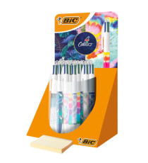 Penna a sfera 4 Colors Decor - fantasie assortite - Bic - expo 30 pezzi