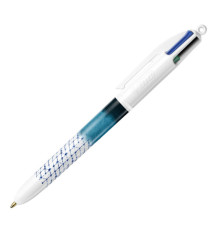 Penna a sfera 4 Colors Decor - fantasie assortite - Bic - expo 30 pezzi