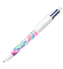 Penna a sfera 4 Colors Decor - fantasie assortite - Bic - expo 30 pezzi
