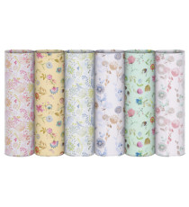 Rotolo carta regalo riciclata Fiori di campo - 70cmx200m - fantasie assortite - Rex Sadoch Rotolo carta regalo riciclata Fiori di campo - 70cmx200m - fantasie assortite - Rex Sadoch