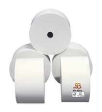 Rotolo per distributori self service - 57 mm x 85 m - diametro esterno 87 mm - anima 12 mm - 70 gr - carta termica BPA f Rotolo per distributori self service - 57 mm x 85 m - diametro esterno 87 mm - anima 12 mm - 70 gr - carta termica BPA f