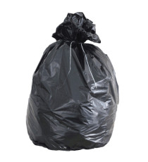 Sacchi - 80 x 110 cm - 130 L - 49 micron - nero - Rolsac - scatola 100 pezzi Sacchi - 80 x 110 cm - 130 L - 49 micron - nero - Rolsac - scatola 100 pezzi