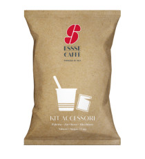 Serving kit - 50 bicchierini + 50 bustine zucchero + 50 palettine - Essse caffè Serving kit - 50 bicchierini + 50 bustine zucchero + 50 palettine - Essse caffè