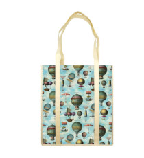 Shopper con manici - fantasia Air Ballons - 35 x 40 x 8 cm - carta lavabile 100 gr - Kartos