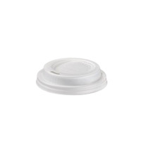 Tappo per bicchiere - in CPLA - bianco - 115 ml - Leone - conf. 1000 pezzi Tappo per bicchiere - in CPLA - bianco - 115 ml - Leone - conf. 1000 pezzi