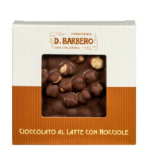 Tavoletta di cioccolato con nocciole - al latte - 120 gr - Barbero Tavoletta di cioccolato con nocciole - al latte - 120 gr - Barbero