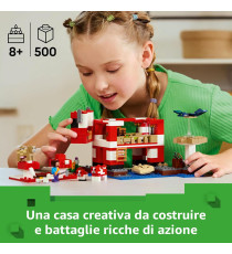 Lego Minecraft - La casa del Mooshroom - Lego 21270 Gioco di ruolo con tanti personaggi Minecraft 500pz Anni 8+ Lego Minecraft - La casa del Mooshroom - Lego 21270 Gioco di ruolo con tanti personaggi Minecraft 500pz Anni 8+