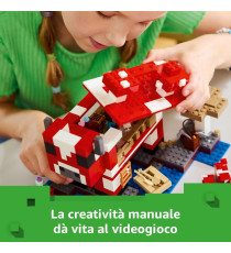 Lego Minecraft - La casa del Mooshroom - Lego 21270 Gioco di ruolo con tanti personaggi Minecraft 500pz Anni 8+ Lego Minecraft - La casa del Mooshroom - Lego 21270 Gioco di ruolo con tanti personaggi Minecraft 500pz Anni 8+