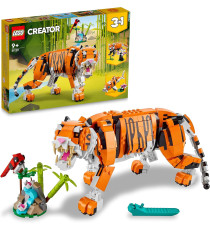 Lego Creator 3-in-1 - Tigre maestosa - Lego 31129 Si Trasforma in Tigre,Panda o Pesce Koi755pz Anni 9+