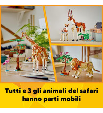 Lego Creator 3 in 1 - Animali del safari - Lego 31150 Giraffa e Fenicottero in 2 Gazzelle o in Leone e Farfalla 780pz Anni 9+ Lego Creator 3 in 1 - Animali del safari - Lego 31150 Giraffa e Fenicottero in 2 Gazzelle o in Leone e Farfalla 780pz Anni 9+