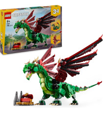 Lego Creator 3 in 1 - Drago medievale - Lego 31161 Si trasforma in Drago,Serpente Marino o in Fenice 715pz Anni 9+ Lego Creator 3 in 1 - Drago medievale - Lego 31161 Si trasforma in Drago,Serpente Marino o in Fenice 715pz Anni 9+