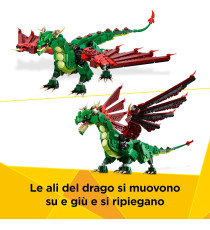 Lego Creator 3 in 1 - Drago medievale - Lego 31161 Si trasforma in Drago,Serpente Marino o in Fenice 715pz Anni 9+ Lego Creator 3 in 1 - Drago medievale - Lego 31161 Si trasforma in Drago,Serpente Marino o in Fenice 715pz Anni 9+