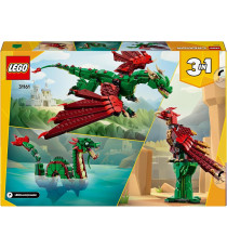 Lego Creator 3 in 1 - Drago medievale - Lego 31161 Si trasforma in Drago,Serpente Marino o in Fenice 715pz Anni 9+ Lego Creator 3 in 1 - Drago medievale - Lego 31161 Si trasforma in Drago,Serpente Marino o in Fenice 715pz Anni 9+