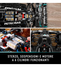 Lego Technic - Mercedes-AMG F1 W14 E Performance - Lego 42171 dotato di pneumatici slick e di sterzo Anni 18+ 1643pz Lego Technic - Mercedes-AMG F1 W14 E Performance - Lego 42171 dotato di pneumatici slick e di sterzo Anni 18+ 1643pz