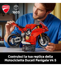 Lego Technic - Motocicletta Ducati Panigale V4 S - Lego 42202 Cambio realistico pedale a 3 velocità Anni 18+ 1603pz Lego Technic - Motocicletta Ducati Panigale V4 S - Lego 42202 Cambio realistico pedale a 3 velocità Anni 18+ 1603pz