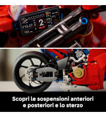 Lego Technic - Motocicletta Ducati Panigale V4 S - Lego 42202 Cambio realistico pedale a 3 velocità Anni 18+ 1603pz Lego Technic - Motocicletta Ducati Panigale V4 S - Lego 42202 Cambio realistico pedale a 3 velocità Anni 18+ 1603pz