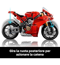 Lego Technic - Motocicletta Ducati Panigale V4 S - Lego 42202 Cambio realistico pedale a 3 velocità Anni 18+ 1603pz Lego Technic - Motocicletta Ducati Panigale V4 S - Lego 42202 Cambio realistico pedale a 3 velocità Anni 18+ 1603pz